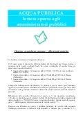 Lettera aperta ACQUA PUBBLICA Confservizi Veneto
