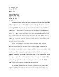 Letter to judges