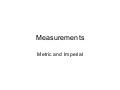 Introduction to Measurements