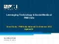 Leveraging technology tools and social media at pmi india