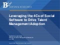 Leveraging the 4 C’s of Social Software to Drive Talent Management Adoption