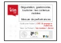 LE VIN 2.0 &rsquo;11 - Atelier 01 Intervenant 03 - "Dégustation, gastronomie, tourisme, : les contenus mobiles" - Yann Le Fichant / Vox inzebox/Ze Visit & Guilaume hubert / CRT Champagne-Ardennes