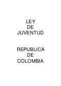 Ley 375 de 1997 "Ley de Juventud - Colombia"