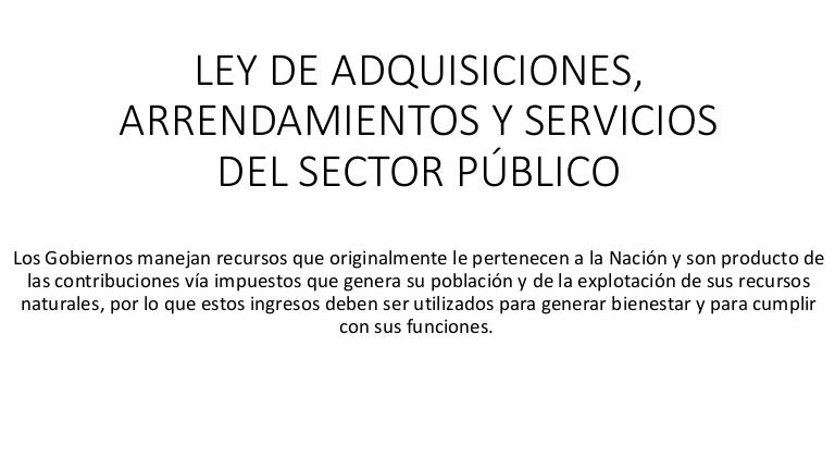 Ley De Adquisiciones Arrendamientos Y Servicios Del Estado De Tlaxcala