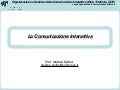 Lezione 2: Il Contesto Della Comunicazione Interattiva
