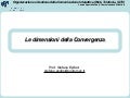 Lezione1: Oltre La Convergenza