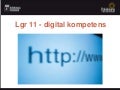 Lgr 11 och digital kompetens