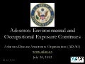 2012 House Staff Briefing: "Asbestos: Environmental and Occupational Exposure Continues"