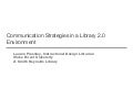 Communication Strategies in a Library 2.0 Environment