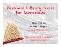 Personal Library Tools for Librarians