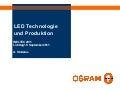 OSRAM - LED Technologie und Produktion