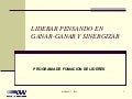 Liderar pensando en Ganar-Ganar y Sinergizar - Liderazgo
