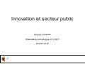 Innovation dans le secteur public