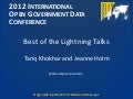 Lightning Talks at IOGDC 2012