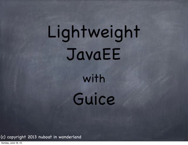 Lightweight javaEE