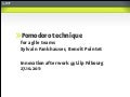 Pomodoro Technique for agile Teams