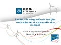 Luis Imaz. Límites a la integración de energías renovables en el sistema eléctrico español