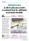 L&rsquo;indicateur expert, un allié de poids pour accroître le rendement fiscal des additionnels au précompte immobilier