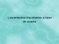 Lineamientos