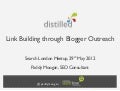 Link Building Through Blogger Outreach