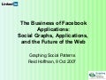 The Business of Facebook: Social Graphs, Applications, & The Future of the Web
