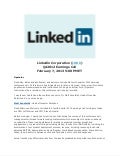 LinkedIn Earnings Call Report Transcript Q4 2012