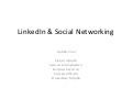 Linked in & social networking1