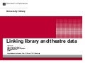 Linking library and theatre data