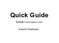 Quick Guide with Linux Command Line