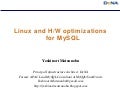 Linux and H/W optimizations for MySQL