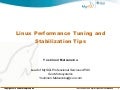 Linux performance tuning & stabilization tips (mysqlconf2010)