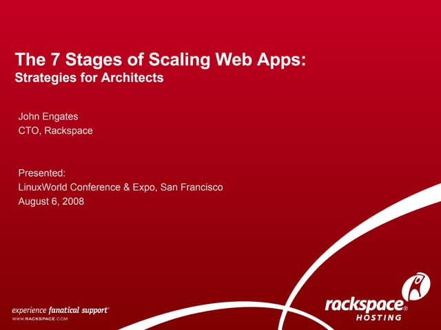 7 Stages of Scaling Web Applications