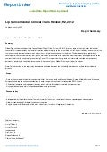 Lip Cancer Global Clinical Trials Review, H2, 2012