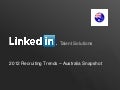 Australia Corporate Recruiting Trends