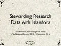 Stewarding Research Data With Islandora