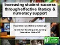 Increasing student success through effective literacy and numeracy support