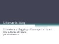Experiencia Literariablog