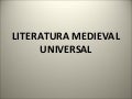 Literatura medieval universal