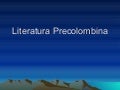 Literatura precolombina