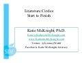Literature circles start to finish