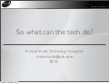 So what can the tech do - for the library machine