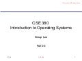 CSE 370 - Introduction to Operating Systems