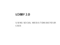 Lobbying 2 0 Pdf (Personal democracy forum) in Barcellona 4 10 2010