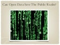 Three Lessons on Data Release from The London Datastore