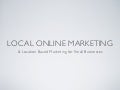 Local Online Marketing for Small Businesses