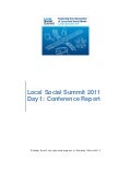 Local Social Summit Report No 1 & Trends for 2012