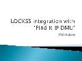 LOCKSS integration with ‘Find it @ dmu&rsquo;