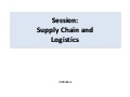 Logistics and Supply Chain