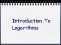 Intro to Logs