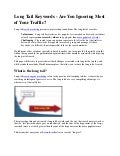 Long Tail Keywords